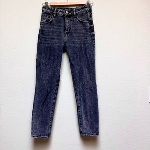 Pacsun Black Acid Wash Mom Jeans